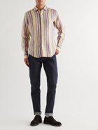 Drake's - Slim-Fit Striped Linen Shirt - Multi