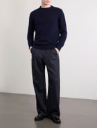 William Lockie - Knitted Cotton Sweater - Blue