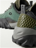 Oakley Factory - Brain Dead Chop Saw Panelled Mesh, TPU and Nubuck Sneakers - Green
