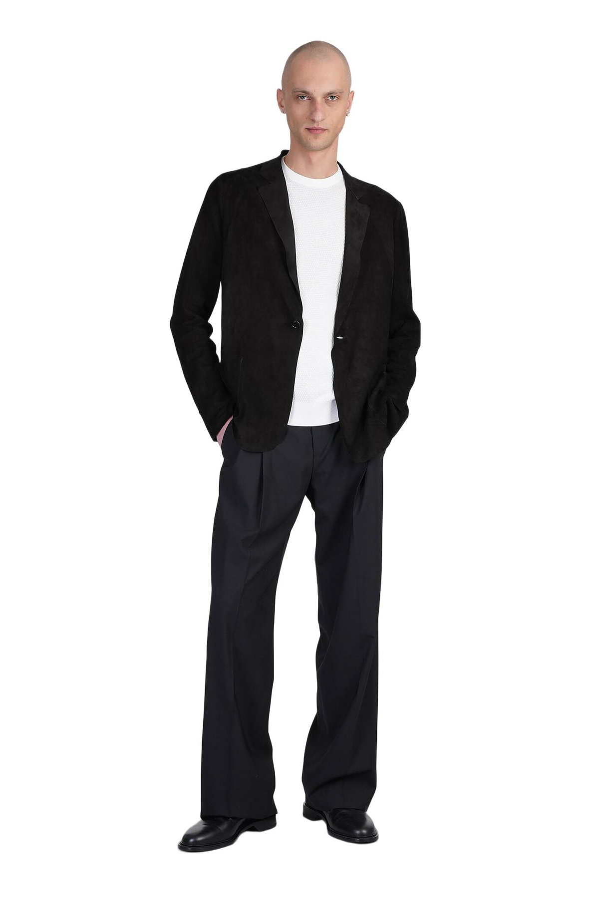 Salvatore Santoro Leather Jacket In Black Leather