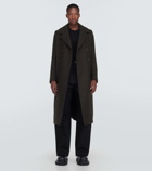 Rick Owens New Bell double-breasted wool coat