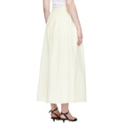 Loulou de Saison Off-White Naya Gathered Maxi Skirt