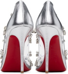 Christian Louboutin Silver Degraqueen 100 Heels