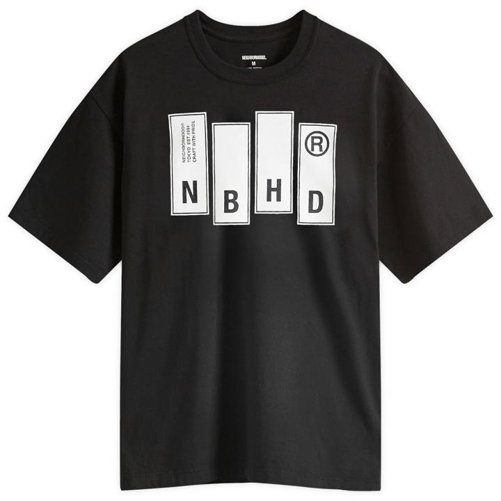 Photo: Neighborhood Men's 26 Printed T-Shirt in Black