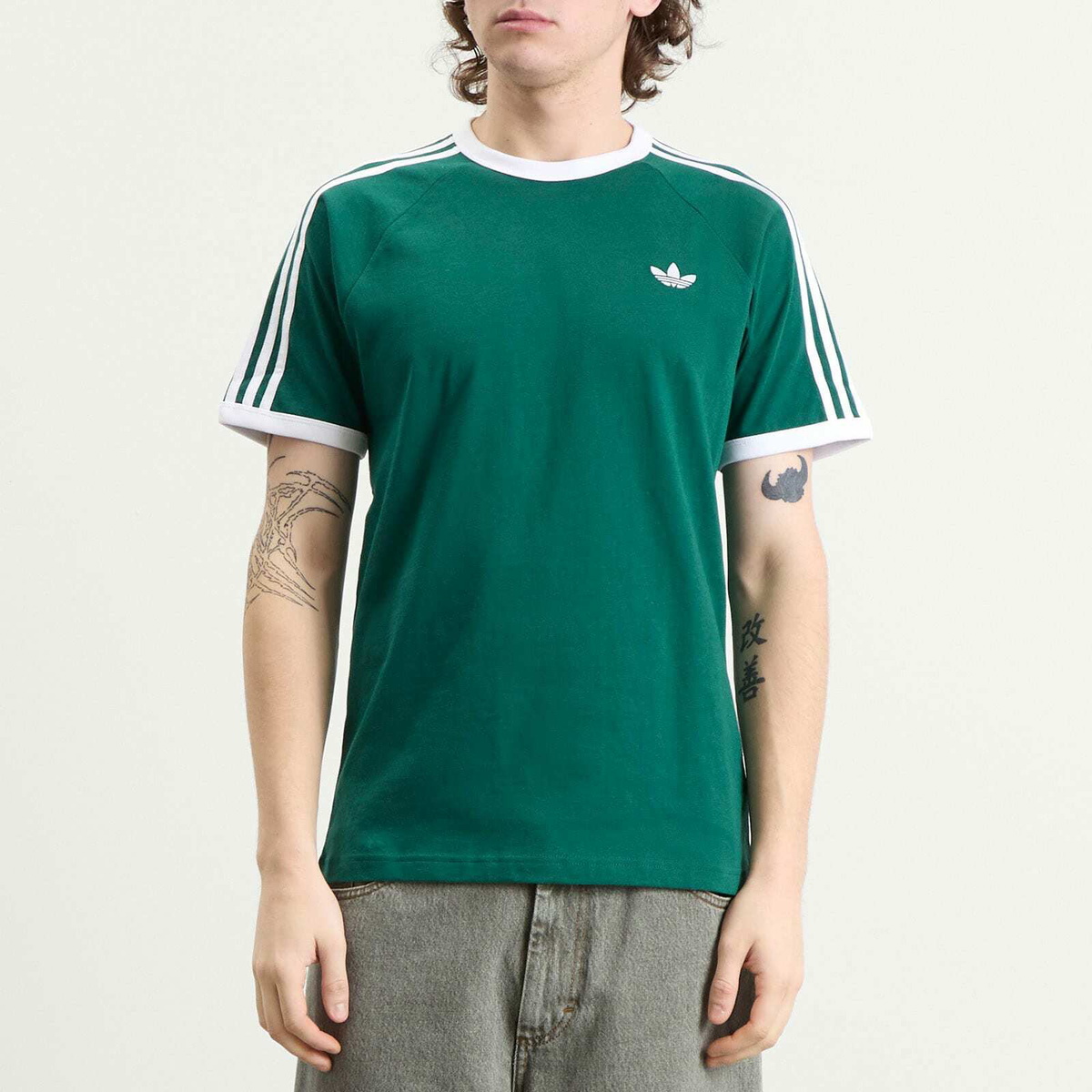 Adidas Men's 3S T-Shirt in Collegiate Green