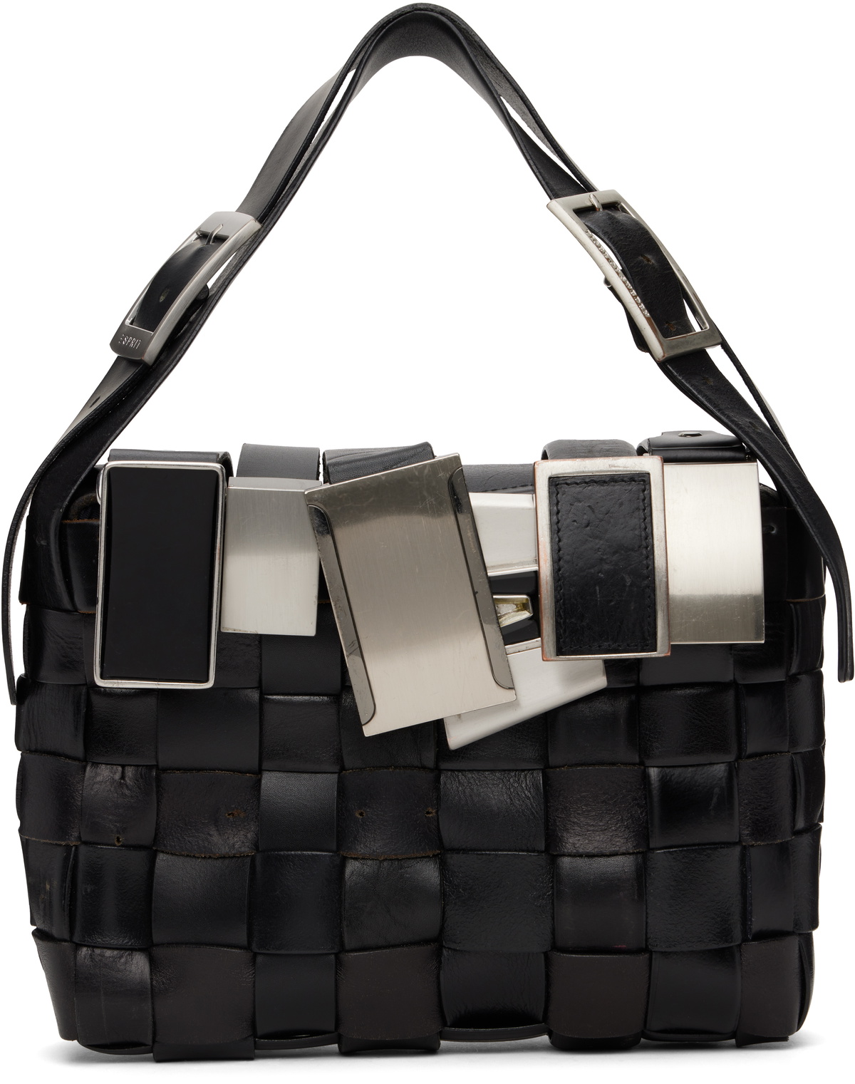 【in a row】Baguette Buckle Bag HODAKOVA Black Buckle Baguette Bag HODAKOVA