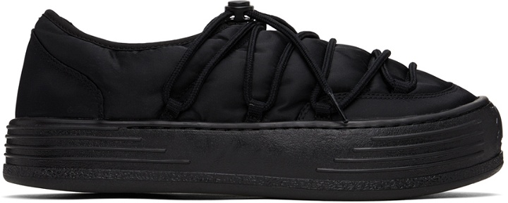 Photo: Palm Angels Black Snow Puffed Sneakers