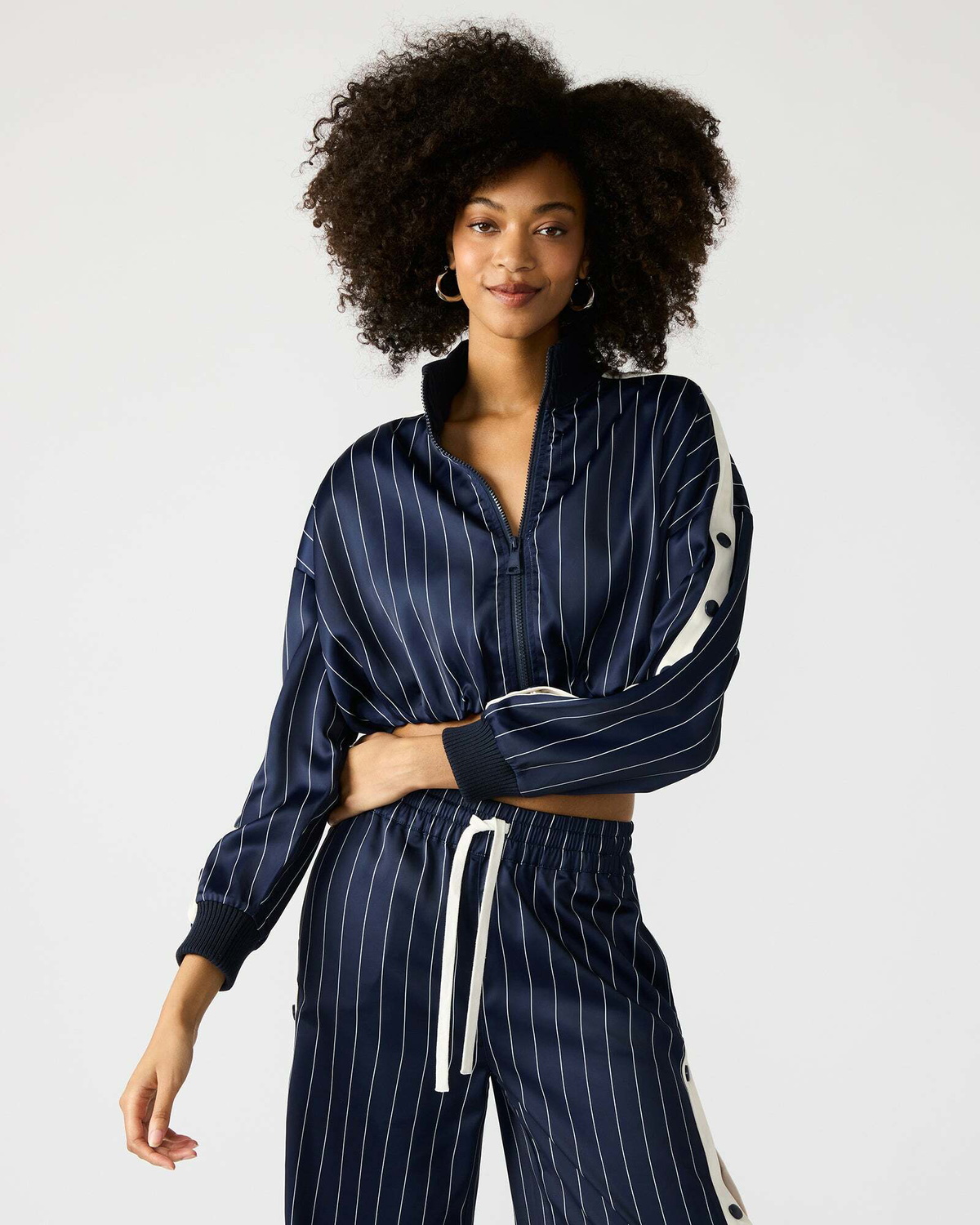 Steve Madden Beckham Jacket Long Sleeve in Navy
