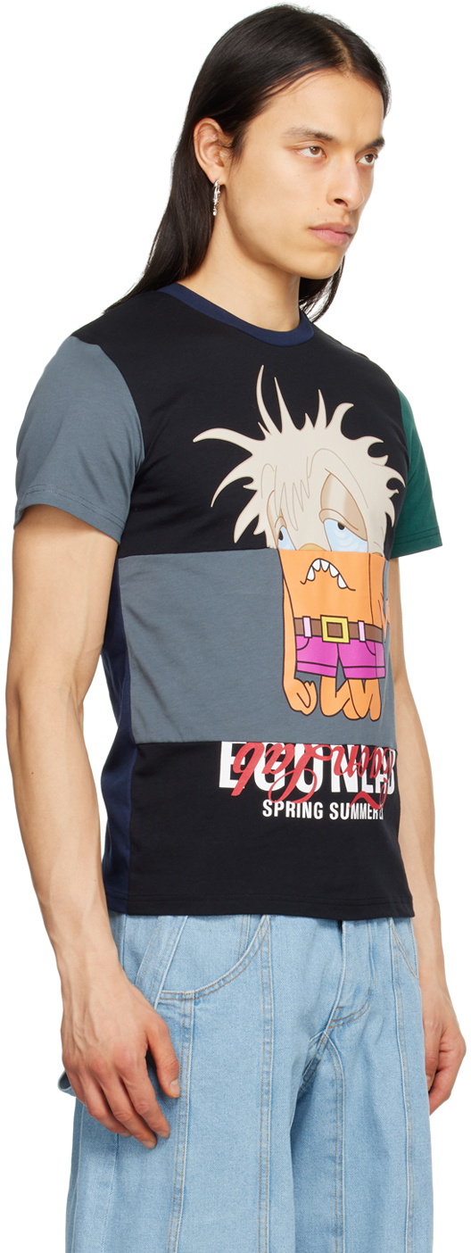 【EGONLAB】UPSIDE DOWN T-SHIRT EGONlab Multicolor Upside Down T-Shirt EGONlab