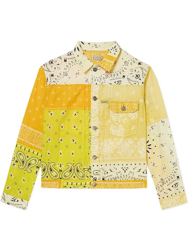 Photo: KAPITAL - Patchwork Bandana-Print Cotton Jacket - Yellow