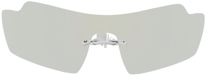 Photo: Coperni White Clip On Sunglasses