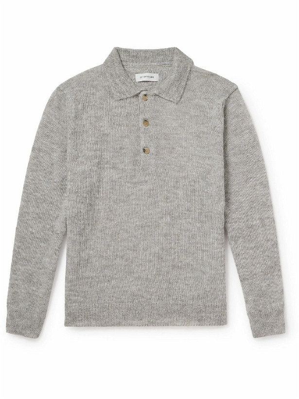 Photo: LE 17 SEPTEMBRE - Knitted Polo Shirt - Gray