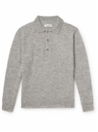LE 17 SEPTEMBRE - Knitted Polo Shirt - Gray