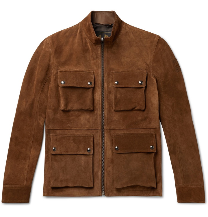 Photo: Belstaff - Brad Suede Jacket - Brown