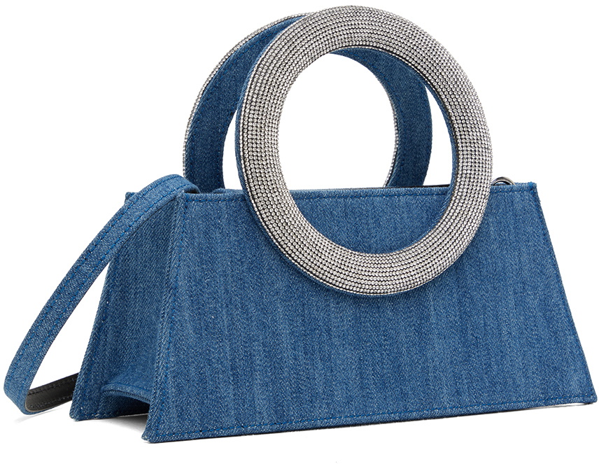 Les Petits Joueurs Blue Pochette Trapeze Bag