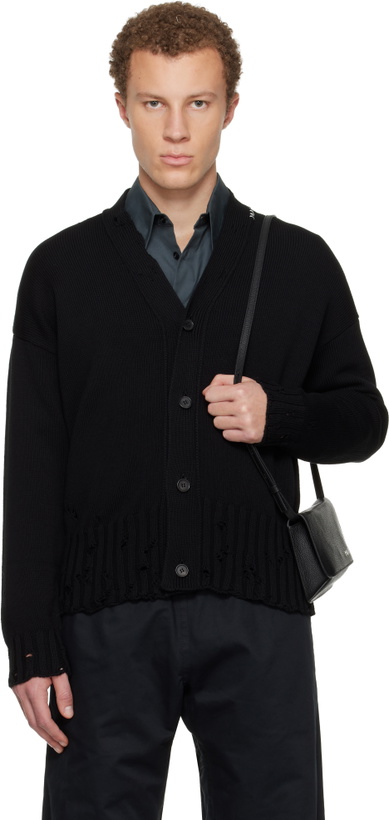Photo: Marni Black Marni Symbol Cotton Cardigan