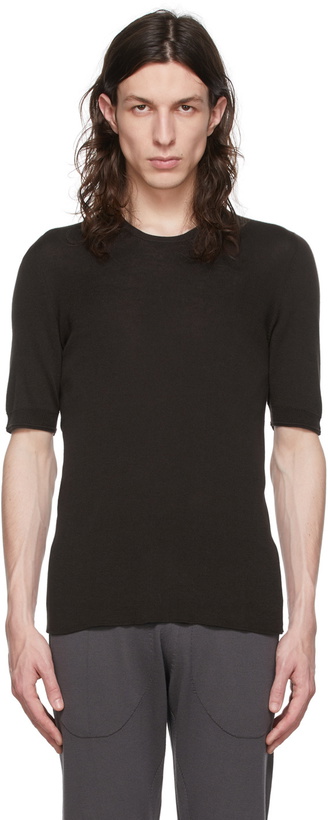 Photo: Label Under Construction Brown Cotton T-Shirt