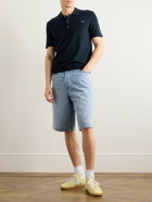 A.P.C. - Ollie Logo-Embroidered Cotton Polo Shirt - Blue