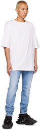 Balmain White Printed T-Shirt