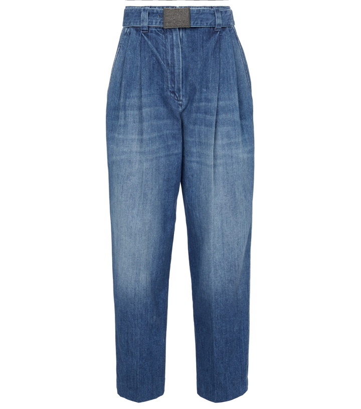 Photo: Brunello Cucinelli - High-rise straight jeans