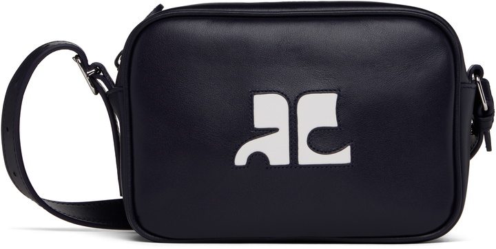 Photo: Courrèges Navy Reedition Leather Camera Bag