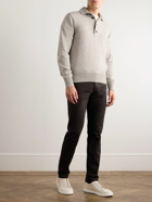 Zegna - Slim-Fit Wool and Cashmere-Blend Polo Shirt - Gray