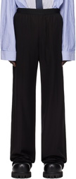 Balenciaga Black Fluid Poplin Large Elastic Trousers