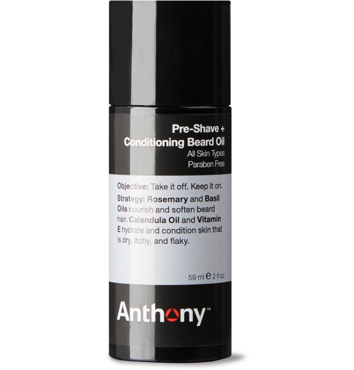 Photo: Anthony - Pre-Shave Conditioning Beard Oil, 59ml - Colorless