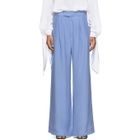 Pyer Moss Blue Wide Leg Trousers