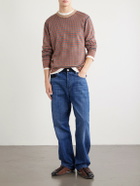 Wales Bonner - Chant Striped Merino Wool Sweater - Brown