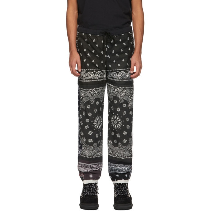 Photo: Children of the Discordance Black and Brown Patchwork Bandana Pants