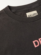 Gallery Dept. - Paint-Splattered Logo-Print Cotton-Jersey T-Shirt - Gray