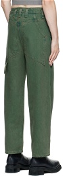 Eckhaus Latta Green Baggy Jeans