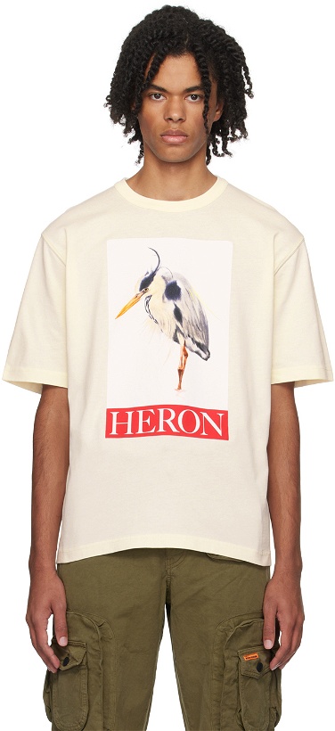 Photo: Heron Preston Off-White Heron Bird Painted T-Shirt