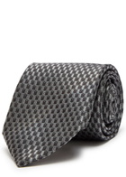 Canali Patterned Silk-jacquard tie - Brown - One Size