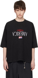 WILLY CHAVARRIA Black 'Welcome To America' Buffalo T-shirt
