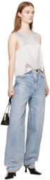 ZIMMERMANN Blue Natura Oversize Barrel Jeans