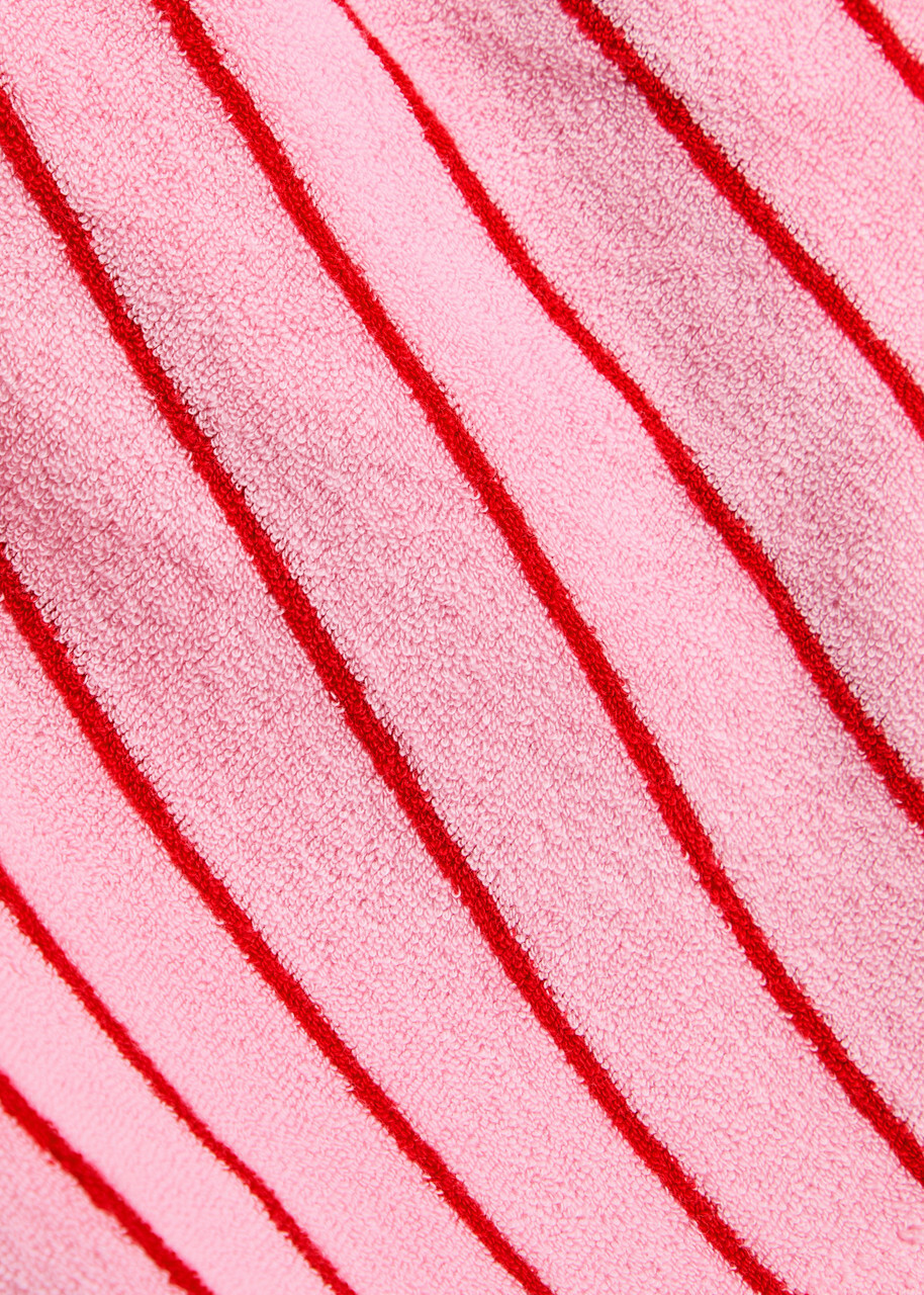 Bongusta Naram Striped Terry Shorts Pink