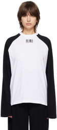 VTMNTS Black Barcode Long Sleeve T-Shirt