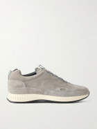John Lobb - Laced Stream Suede Sneakers - Gray