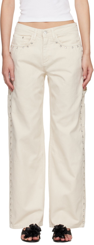 Photo: Sandy Liang Off-White Dixie Cargo Pants