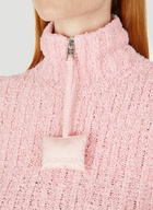 Cotton Bouclé Jumper in Pink