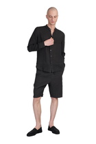 120% Lino Shirt In Black Linen
