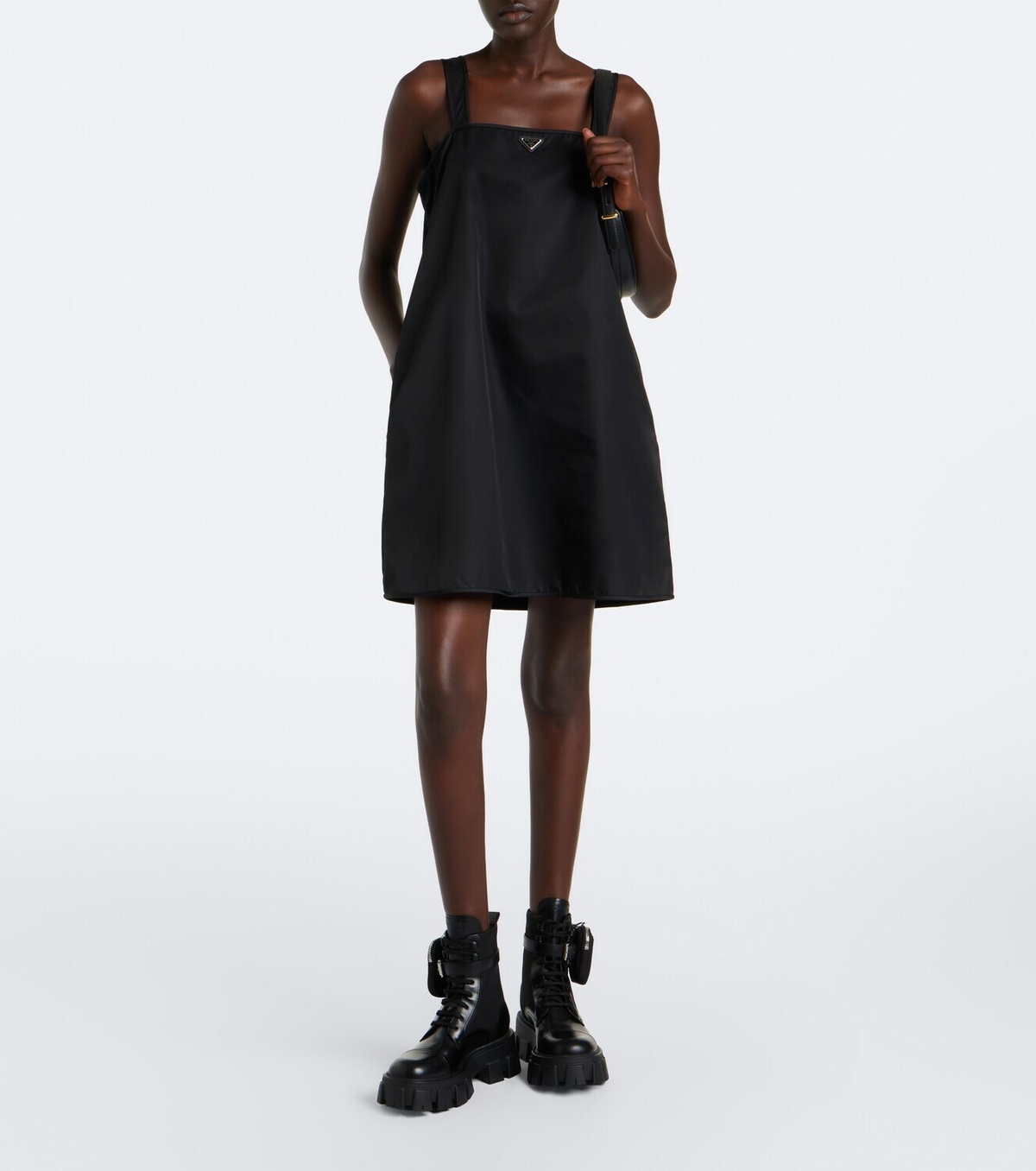 Prada Monolith leather ankle boots