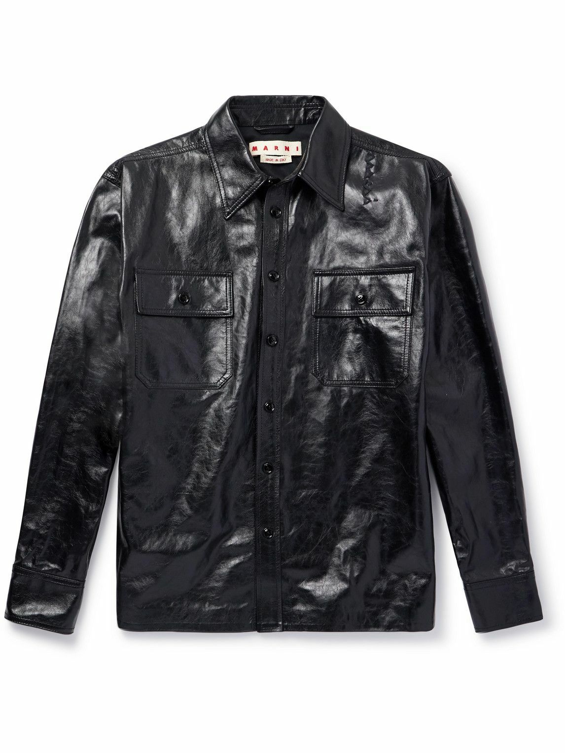 コムデギャルソン×MARNI archive jacket blouson Marni - Patchwork Suede and Textured-Leather Blouson Jacket