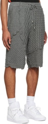 ADER error Gray Cotton Shorts