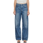 AGOLDE Blue Low Slung Baggy Jeans