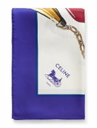 CELINE - Printed Silk Scarf