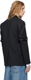 Coperni Black Hybrid Oversized Blazer