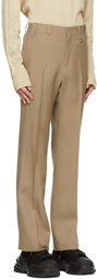 Wooyoungmi Beige Straight Trousers